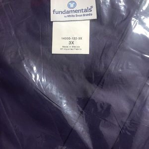 NWT Purple Fundamentals 3x unisex Scrub Top